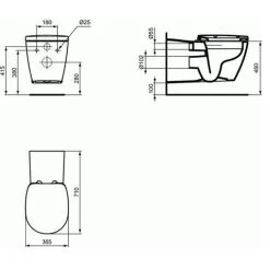 Ensemble Cuvette Matura Rallongée Sans Bride + Abattant FC Blanc PORCHER / IDEAL STANDARD - E819801+E822601 9 Ensemble Cuvette Matura Rallongée Sans Bride + Abattant FC Blanc PORCHER / IDEAL STANDARD - E819801+E822601 -France PORCHER Soldes 2022 15326919 5