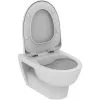 Porcher Pack WC Suspendu Sans Bride Okyris + Abattant Softclose, Blanc (P099801)