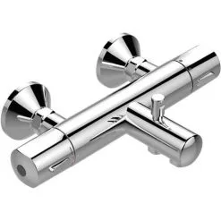 Porcher Mitigeur Thermostatique Bain-douche Mural C3 Olyos, Chromé (D0562AA)