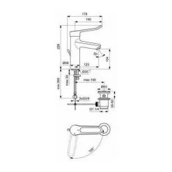 Mitigeur Lavabo Okyris Pro - Bec Haut - Sans Vidage - Porcher -France PORCHER Soldes 2022 23758324 2