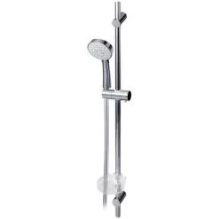Porcher Barre De Douche Aqua 60 Cm, Douchette 3 Jets, Chromé (D6046AA)