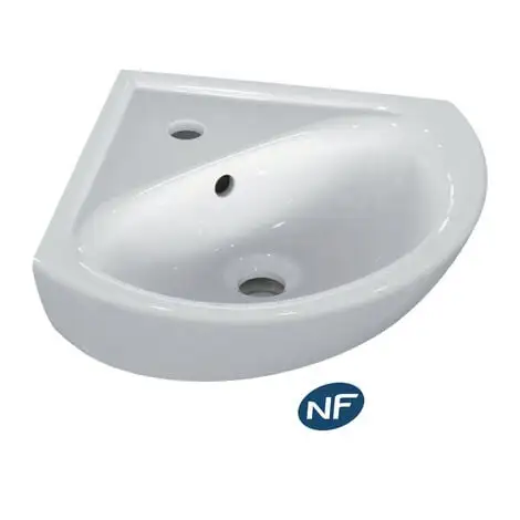 Porcher Lave-mains D'angle Ulysse 34 X 34 X 44 Cm, Blanc (E899701) 1 Porcher Lave-mains D'angle Ulysse 34 X 34 X 44 Cm, Blanc (E899701)