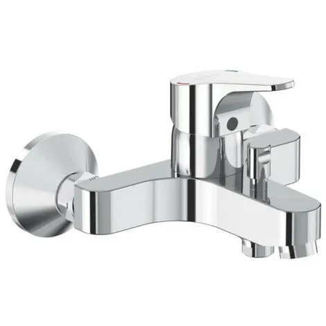 Mitigeur Bain-douche Ulysse Porcher - Avec Raccords Muraux - Chrome 1 Mitigeur Bain-douche Ulysse Porcher - Avec Raccords Muraux - Chrome