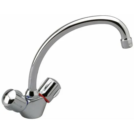 Mélangeur évier Ulysse Porcher - Tête à Clapet - Chrome 1 Mélangeur évier Ulysse Porcher - Tête à Clapet - Chrome