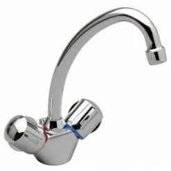 Porcher Ulysse 2 Robinet Lavabo 2 Poignées Avec Bec Rotatif Chrome - Chrome -France PORCHER Soldes 2022 38907564 3