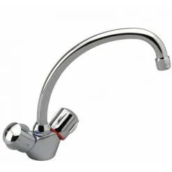 Porcher Ulysse 2 Robinet Lavabo 2 Poignées Chrome - Chrome