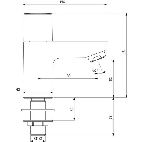 Porcher Lave Mains D'angle En Porcelaine Vitrifiée + Robinet Eau Froide, Chrome (E899701B073) 5 Porcher Lave Mains D'angle En Porcelaine Vitrifiée + Robinet Eau Froide, Chrome (E899701B073) – Image 5