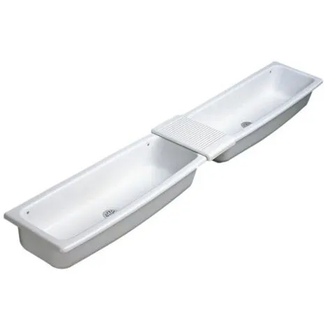 PORCHER Lavabo Auge 95X33 Blanc 1 PORCHER Lavabo Auge 95X33 Blanc