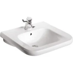 PORCHER Lavabo Autoportant Matura2 60X55 Avec Trop Plein Blanc