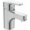 PORCHER Mitigeur Lavabo OLYOS, Bec Fixe, 130 Mm, Bonde Metal - Chrome