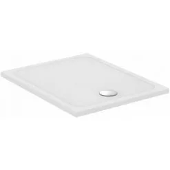 PORCHER Receveur OKYRIS Rectangle Droite - 100 X 80 Cm - Blanc - Sans Bonde