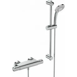 PORCHER Ensemble De Douche Thermostatique OKYRIS, Avec Tablette - 600 Mm