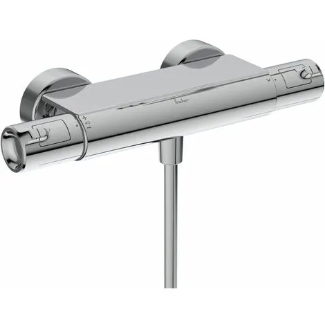 PORCHER Ensemble De Douche Thermostatique OKYRIS, Avec Tablette - 600 Mm 3 PORCHER Ensemble De Douche Thermostatique OKYRIS, Avec Tablette - 600 Mm – Image 3