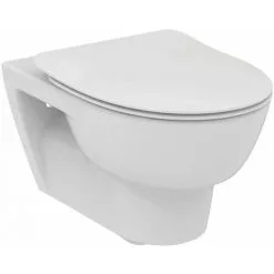 PORCHER Pack WC Suspendu OKYRIS Avec Abattant Frein De Chute, Sans Bride - Blanc