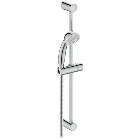 PORCHER Barre De Douche AQUA, Douchette 2 Jets - 61 Cm - Chrome 1 PORCHER Barre De Douche AQUA, Douchette 2 Jets - 61 Cm - Chrome