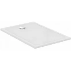 PORCHER Receveur OKYRIS Rectangle Gauche - 120 X 80 Cm - Blanc - Sans Bonde