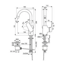 Mitigeur Lavabo Bec Tube OKYRIS - Porcher -France PORCHER Soldes 2022 7656230 2