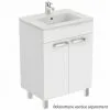 PORCHER Meuble Salle De Bains Ulysse 60cm 2 Portes Gris Moyen